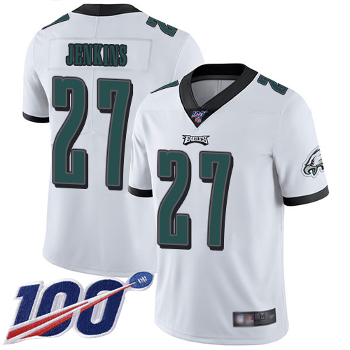 Men Philadelphia Eagles #27 Malcolm Jenkins White Vapor Untouchable NFL Jersey Limited Player Season